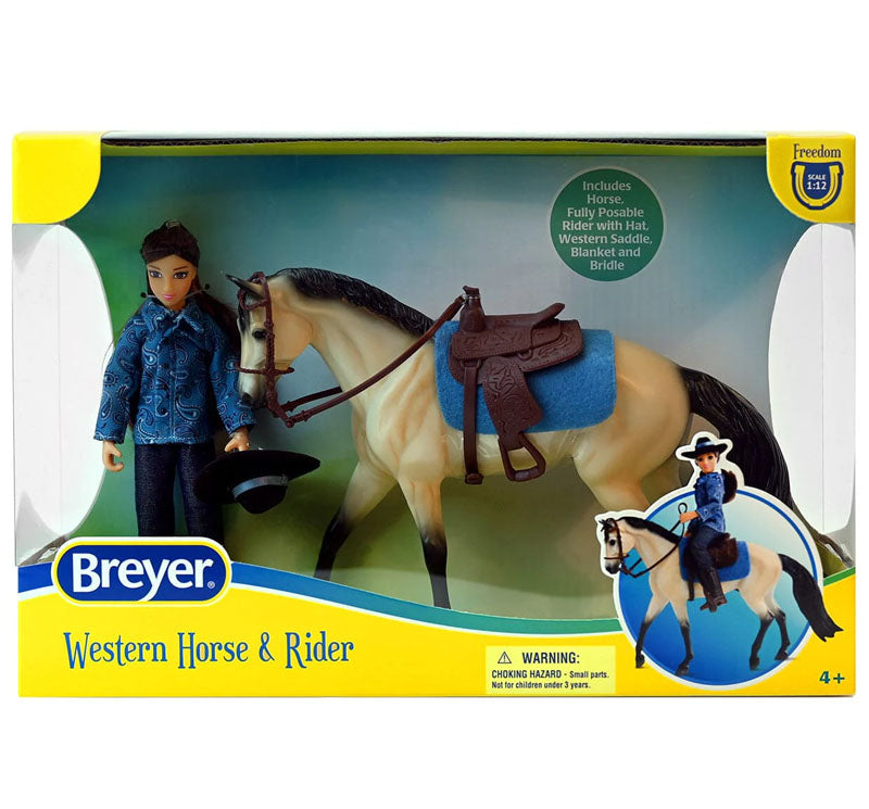 BREYER FREEDOM WESTERN HORSE AND RIDER