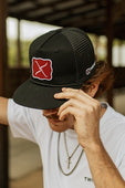 TWISTED X LARGE BUCKLE TRUCKER CAP