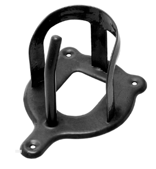 BRIDLE BRACKET PVC COATED BLK