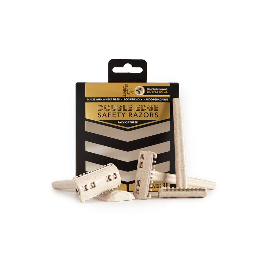 HAIRY PONY DOUBLE EDGE SAFETY RAZOR PK 3