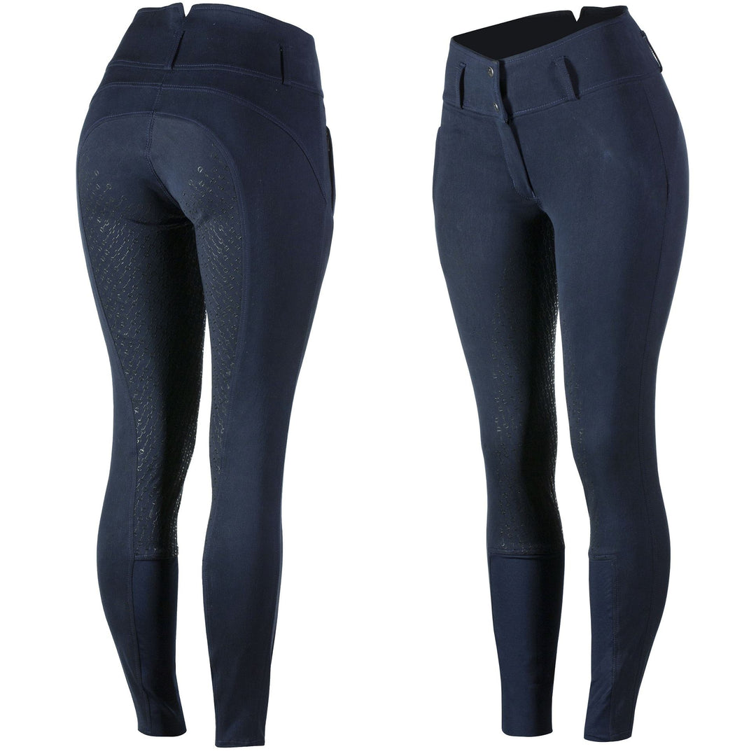 HZ DANIELA LADIES FULL SEAT SILICONE BREECHES NAVY