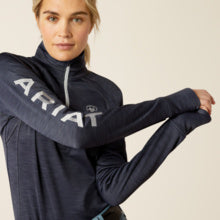 ARIAT WMNS TEK TEAM 1/2 ZIP SWEATSHIRT -OMBRÉ BLUE