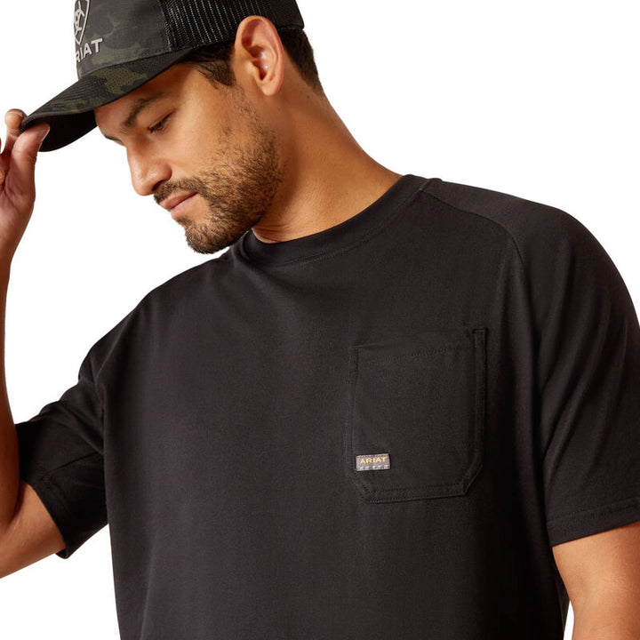 ARIAT MENS REBAR COTTON STRONG WORKHOG SS TEE
