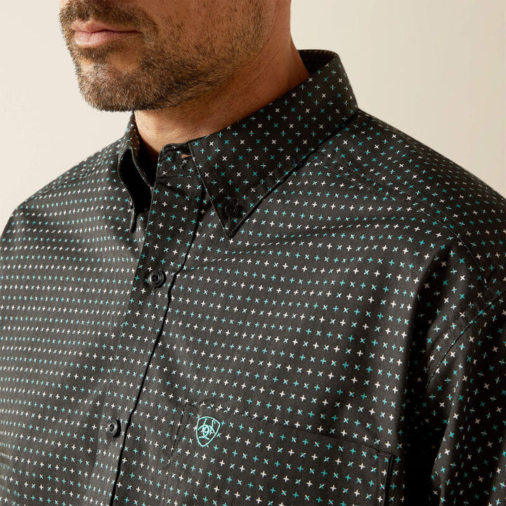 ARIAT MNS BELMONT LS SHIRT BLACK