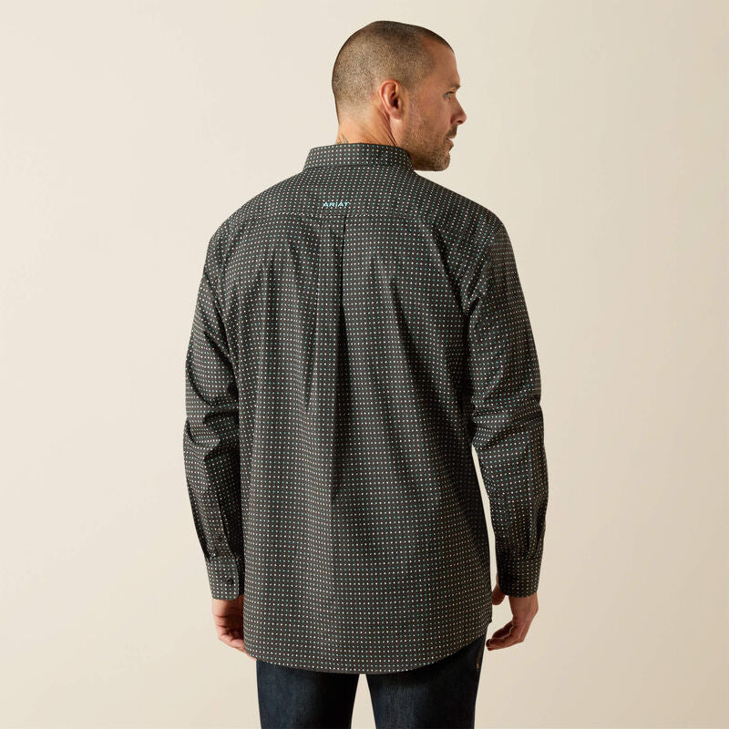 ARIAT MNS BELMONT LS SHIRT BLACK