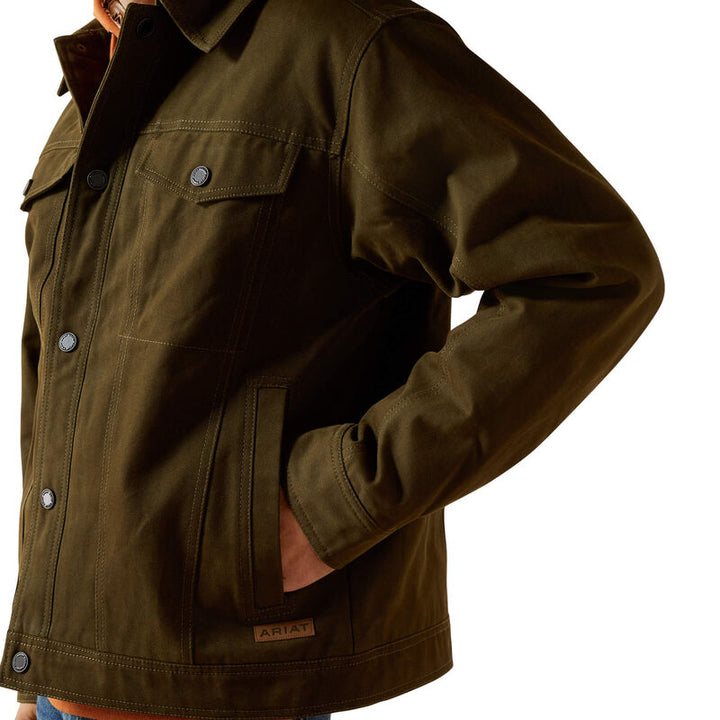 ARIAT MENS CANVAS RANCHER JACKET