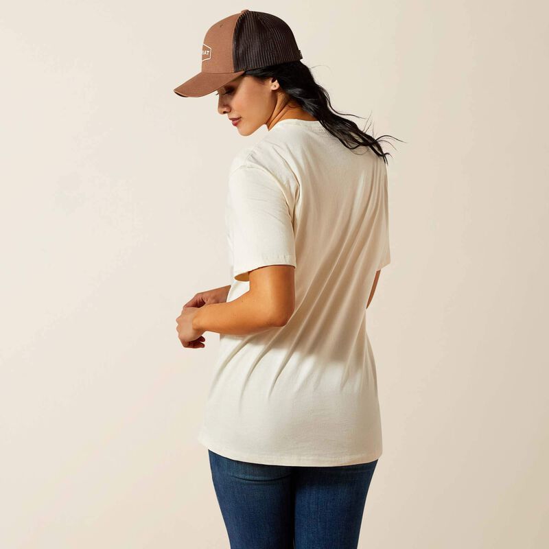 ARIAT WMNS RETRO BLOCK POSTER TSHIRT