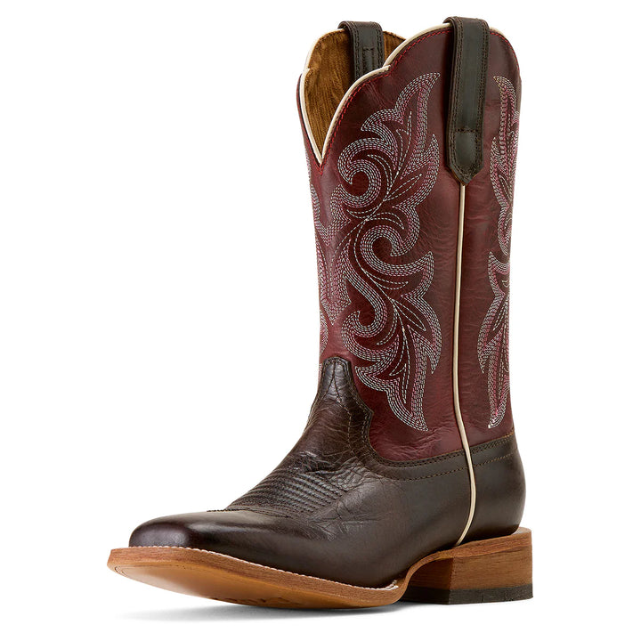 ARIAT WMNS COUNTY LANE CHOCOLATE/DEP RED