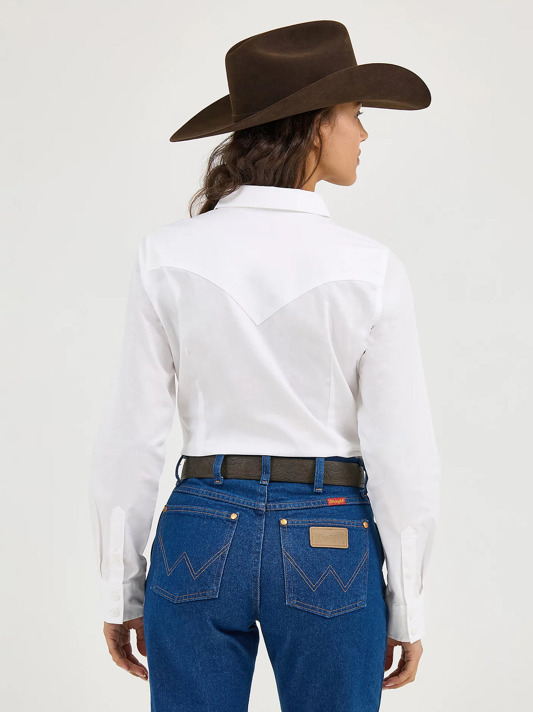 WRANGLER WMNS RETRO WESTERN CREAM SHIRT 112358013