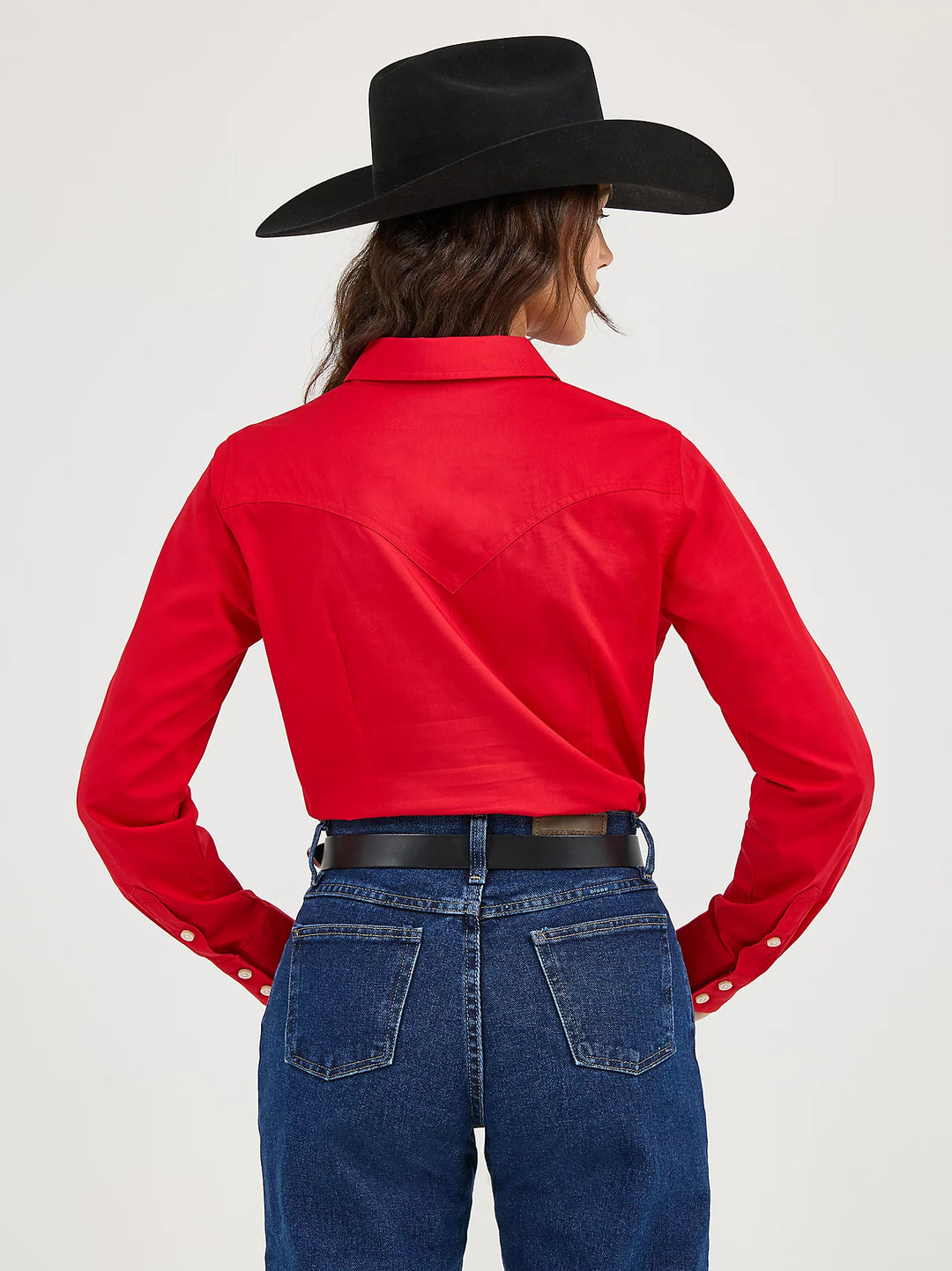 WRANGLER WMNS RETRO WESTERN RED SHIRT 112358017