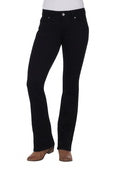 WOMANS WRANGLER BLACK MID RISE JEANS