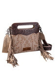 WRANGLER EMBROIDERED FRINGE CROSSBODY BAG