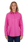 WMNS KELLY 1/2PLKT LS SHIRT