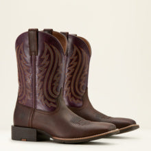 ARIAT MENS PORT BIG COUNTRY - BARLY BROWN/PERFECT PURPLE