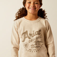 ARIAT GIRLS ORIGINAL SWEATSHIRT OATMEAL HATHER