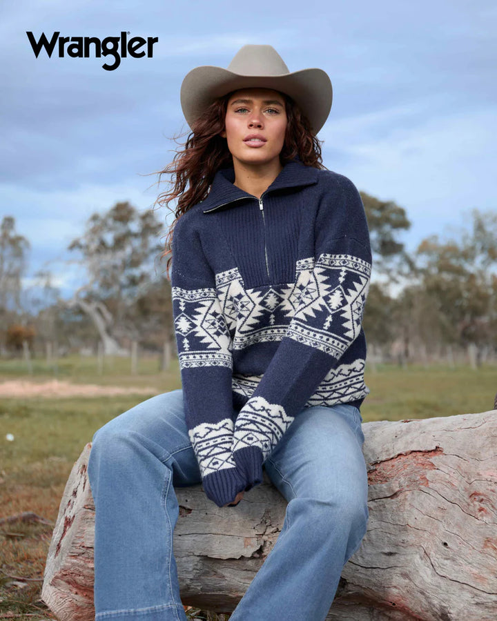 WRANGLER WMNS LACEY 1/4 PULLOVER