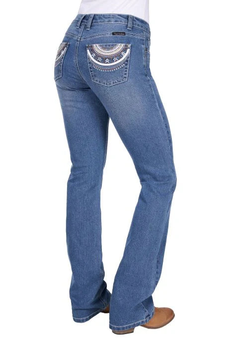 PURE WESTERN PAT R RIDER JEAN 36L