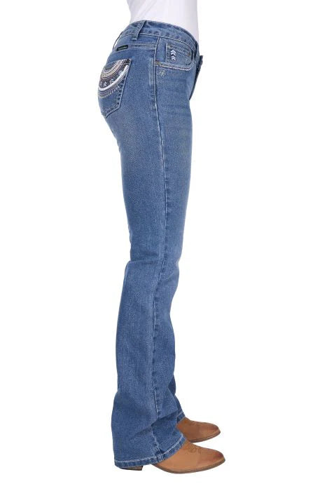 PURE WESTERN PAT R RIDER JEAN 36L
