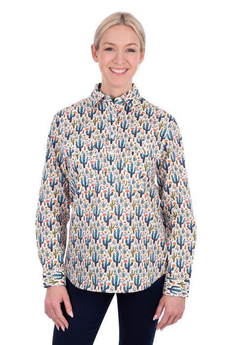 HARD SLOG WMNS ALBA 1/2 PLKT SHIRT