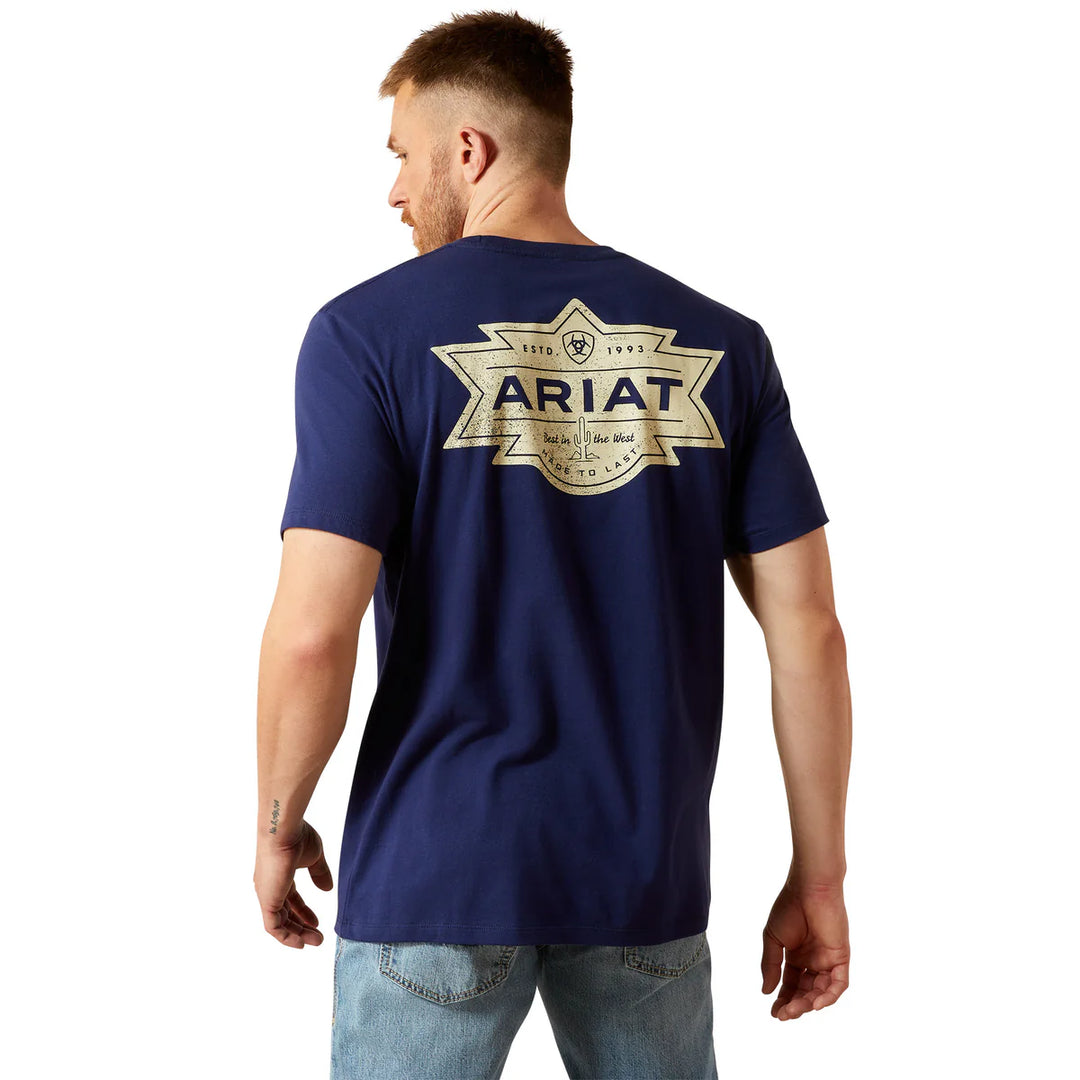 ARIAT MENS MESA MOTIF LOCKUP TSHIRT