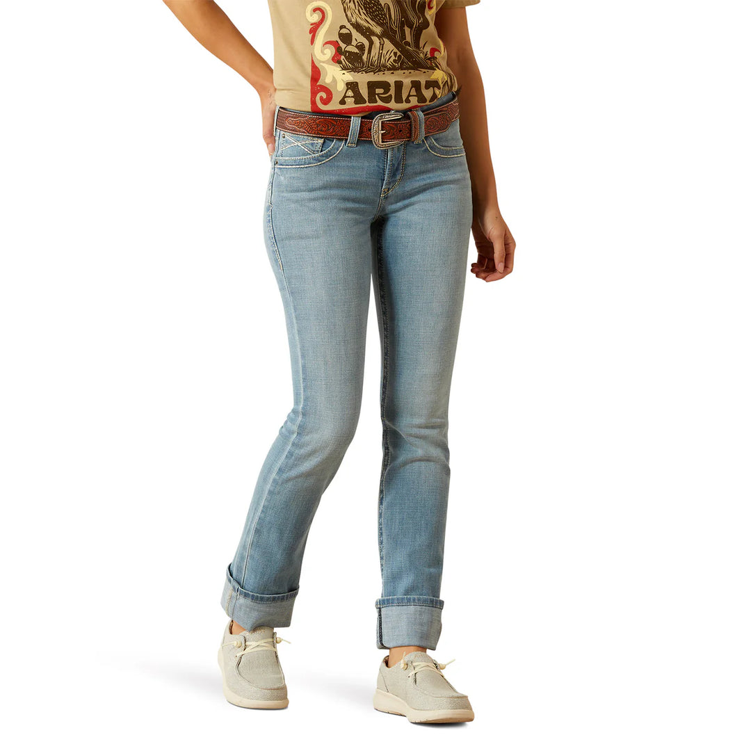 ARIAT WMNS PERFECT RISE STRAIGHT LEG PETALUMA