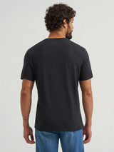 WRANGLER MENS JET BLACK REGULAR FIT TEE