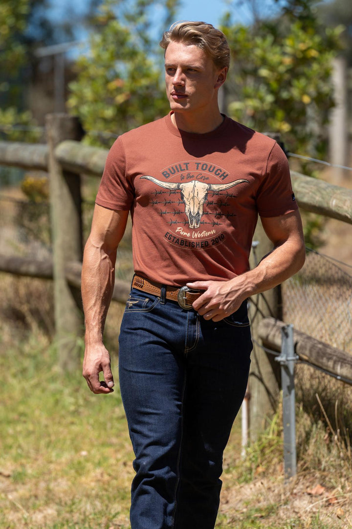PURE WESTERN MENS FRANK TEE