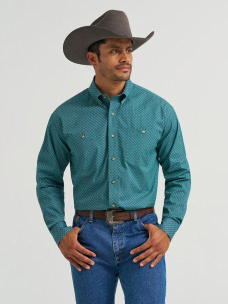 WRANGLER MENS GEORGE STRAIT LONG SLEEVE SHIRT