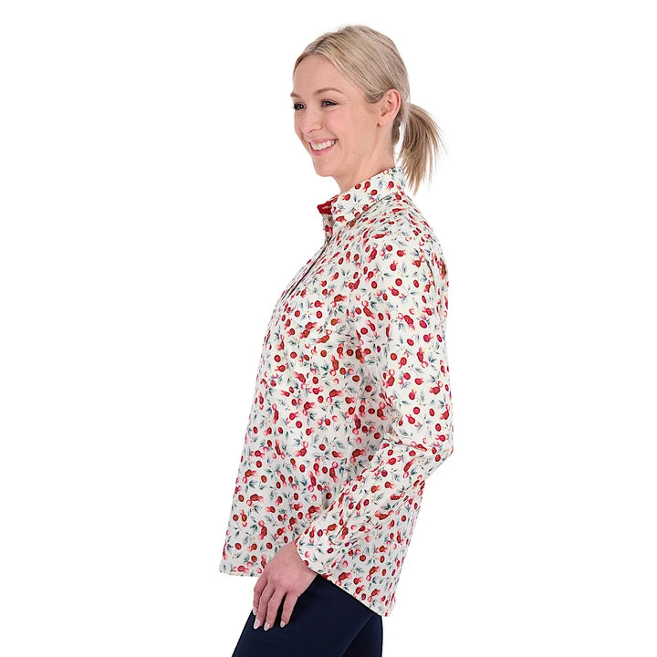 HARD SLOG WMNS CLAIR 1/2 PLKT SHIRT