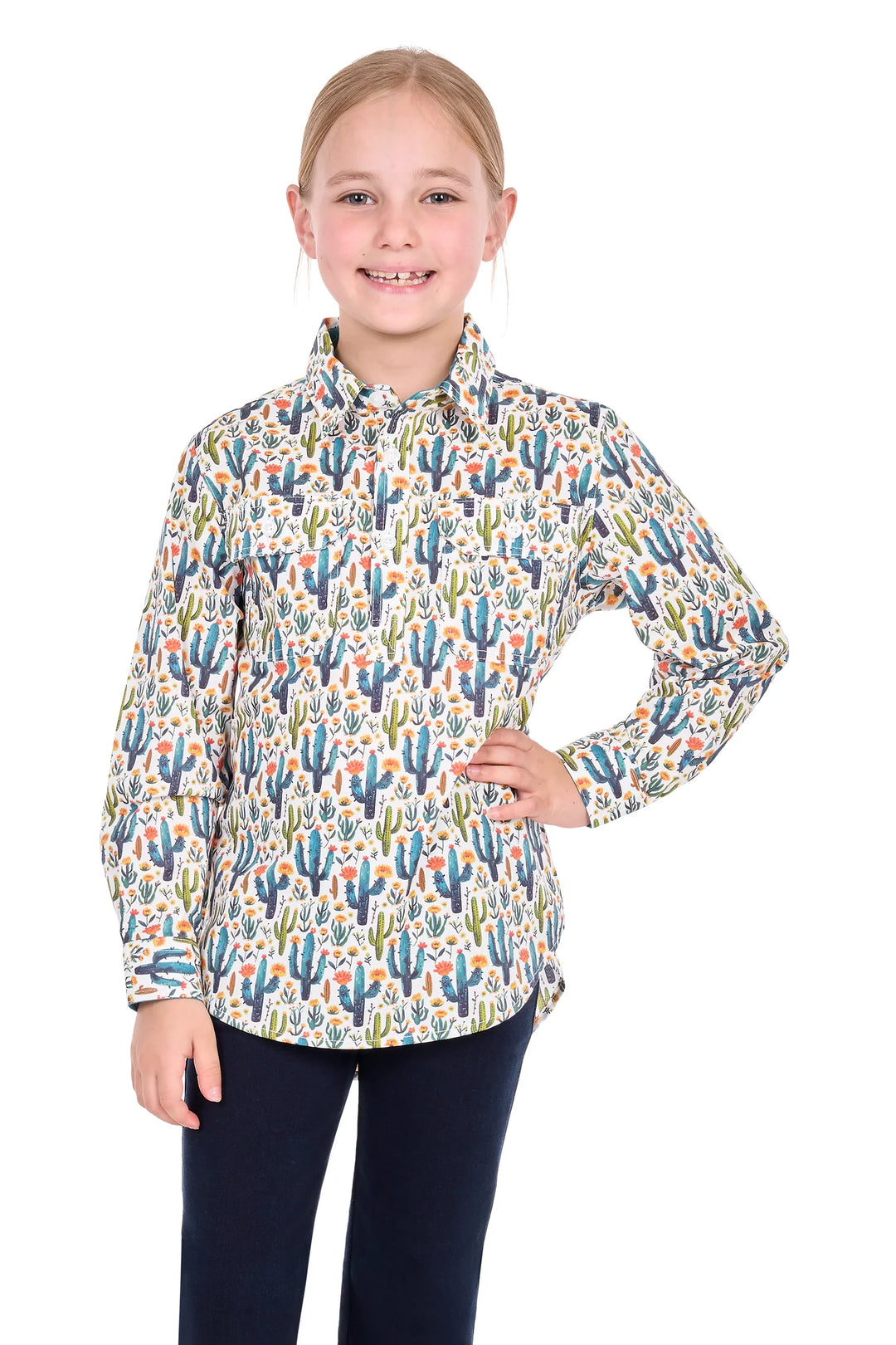 HARD SLOG KIDS ALBA 1/2 PLKT SHIRT