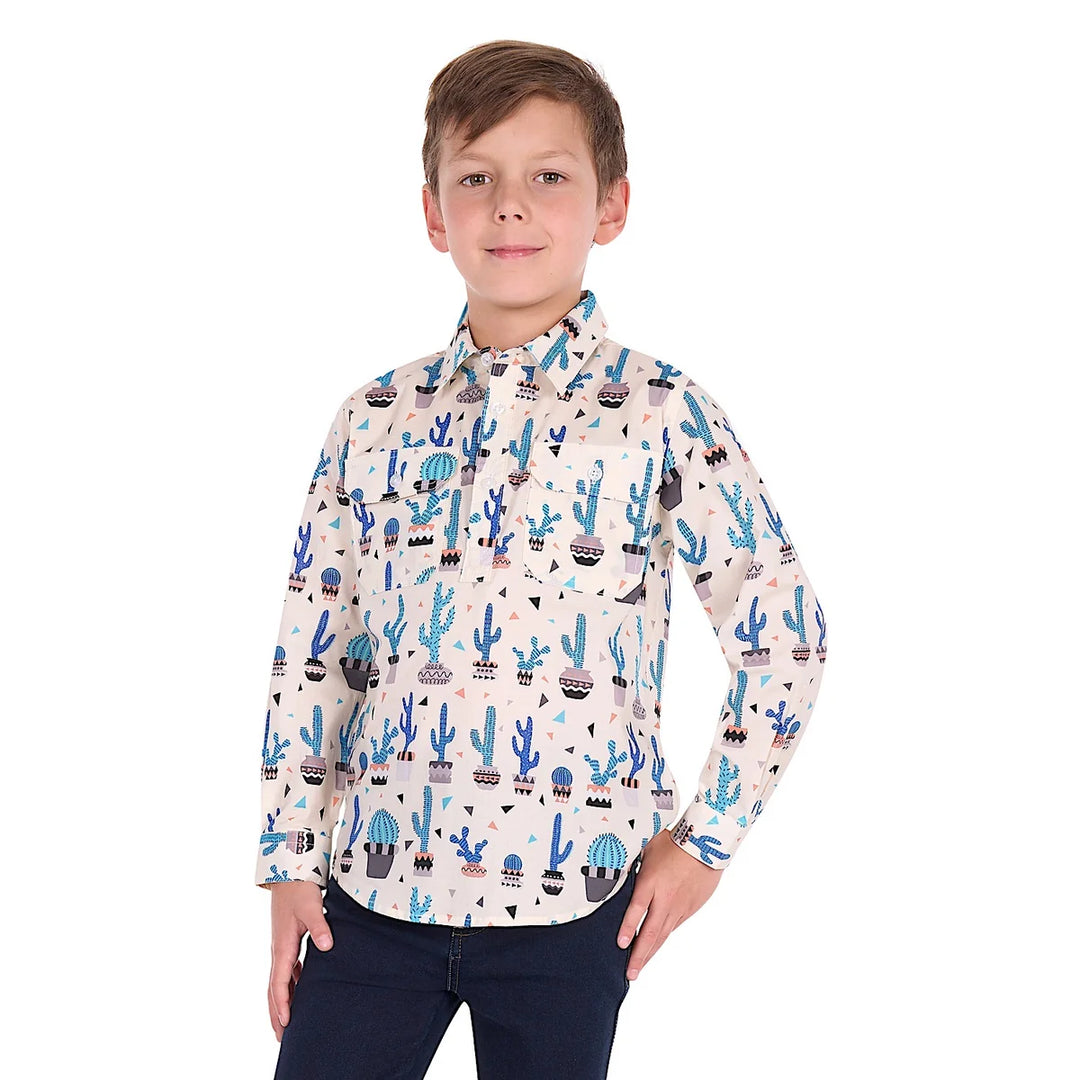HARD SLOG KIDS ROCKY 1/2 PLKT SHIRT