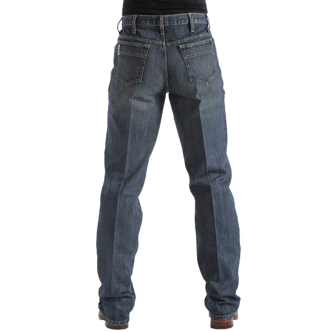 MENS WHITE LABEL CINCH MID RISE DARK WASH