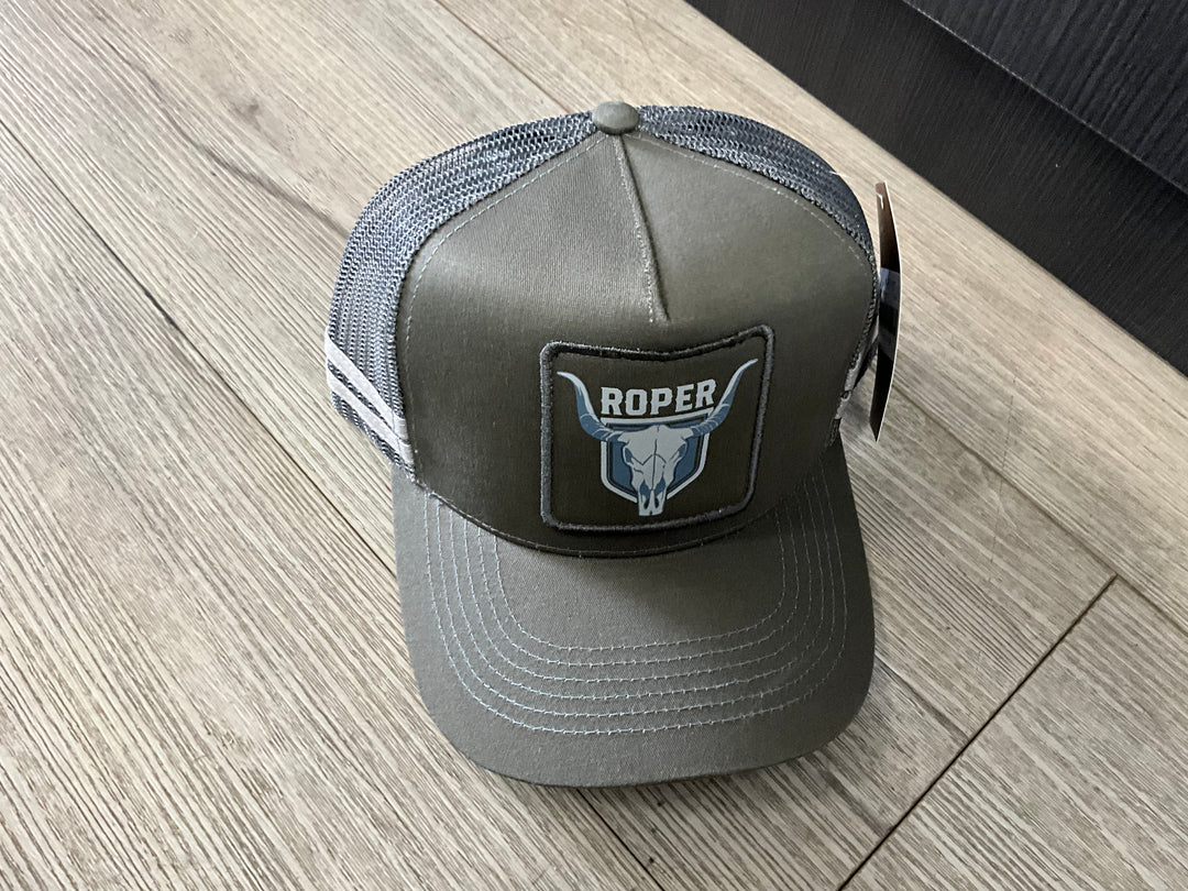 ROPER TRUCKER CAP BULL SKULL