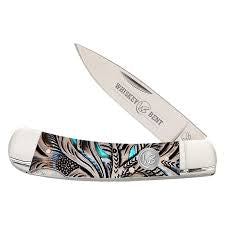 Whiskey Bent Trapper Pocket Knife Single Locking Blade - Toro