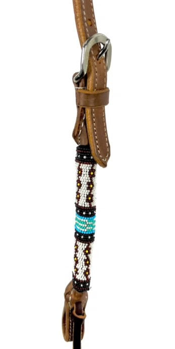 EZY RIDE BRIDLE ONE EAR WITH BLUE BEADED ACCENT