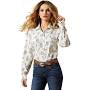 ARIAT WMS HOMESTYLE LS SHIRT DESERTED PRINT