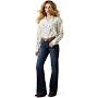 ARIAT WMS HOMESTYLE LS SHIRT DESERTED PRINT