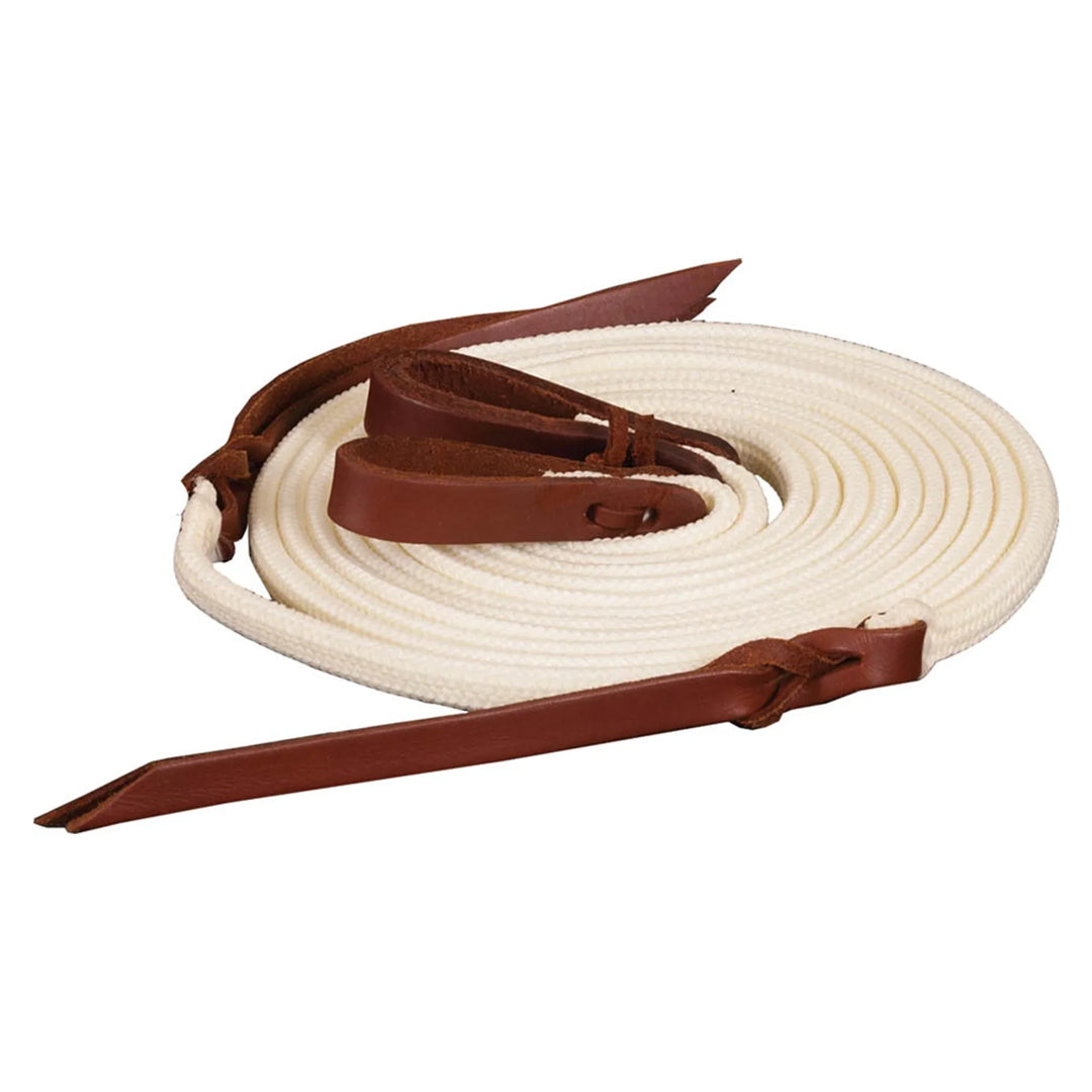 EZY RIDE SPLIT REIN 1/2” 8’ NATURAL -MUSTANG