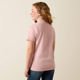 ARIAT GIRLS SOUTHWEST SUNSET SS TEE DUSTY ROSE
