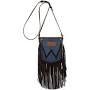 WRANGLER DENIM POCKET FRINGE BAG