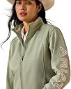 ARIAT WMS LOGO SOFTSHELL JACKET SEA SPRAY