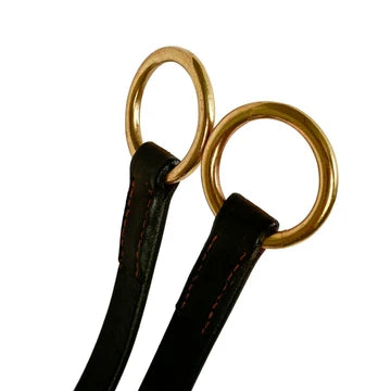 SYD HILL STOCKMAN BREASTPLATE WITH RINGS AND HEADCHECK BROWN