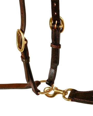 SYD HILL STOCKMAN BREASTPLATE WITH RINGS AND HEADCHECK BROWN