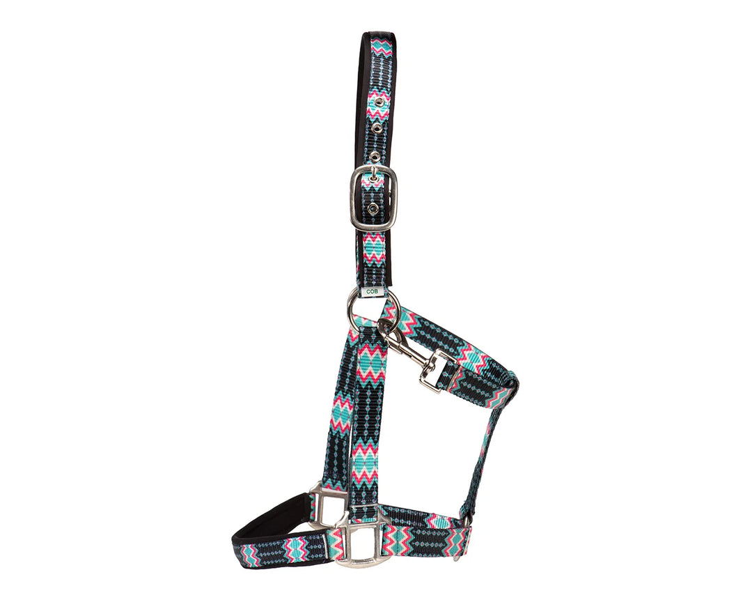 AZTEC PRINT NYLON HALTER