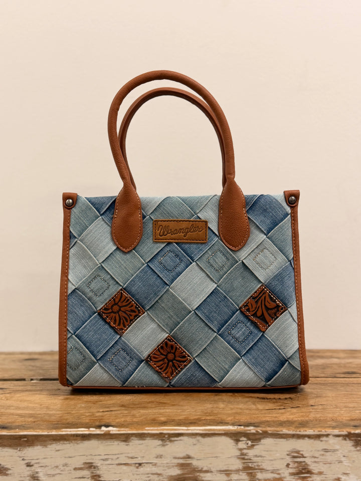 WRANGLER DENIM PATCHWORK BAG