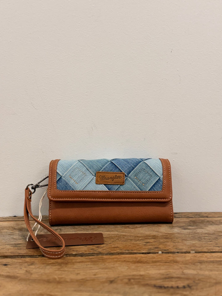 WRANGLER DENIM PATCHWORK WALLET