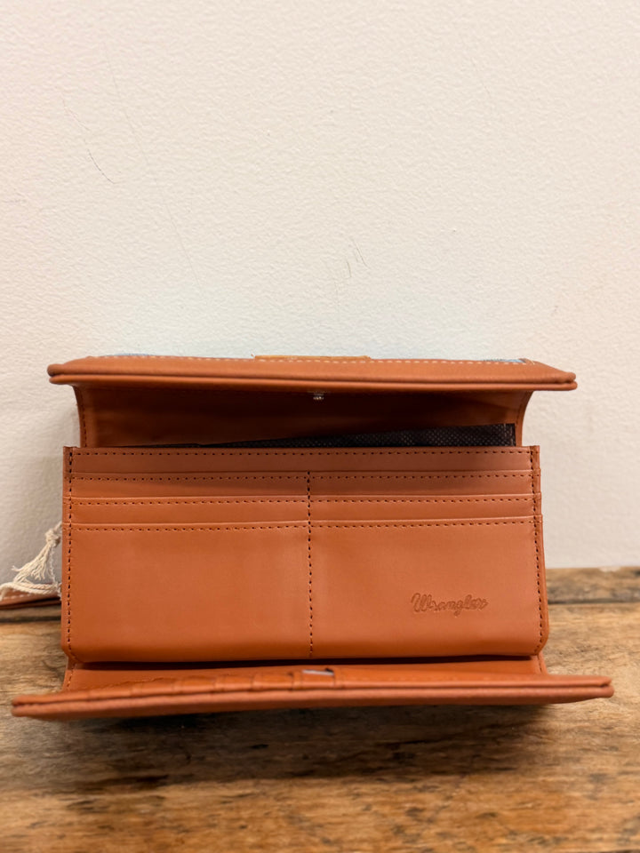 WRANGLER DENIM PATCHWORK WALLET