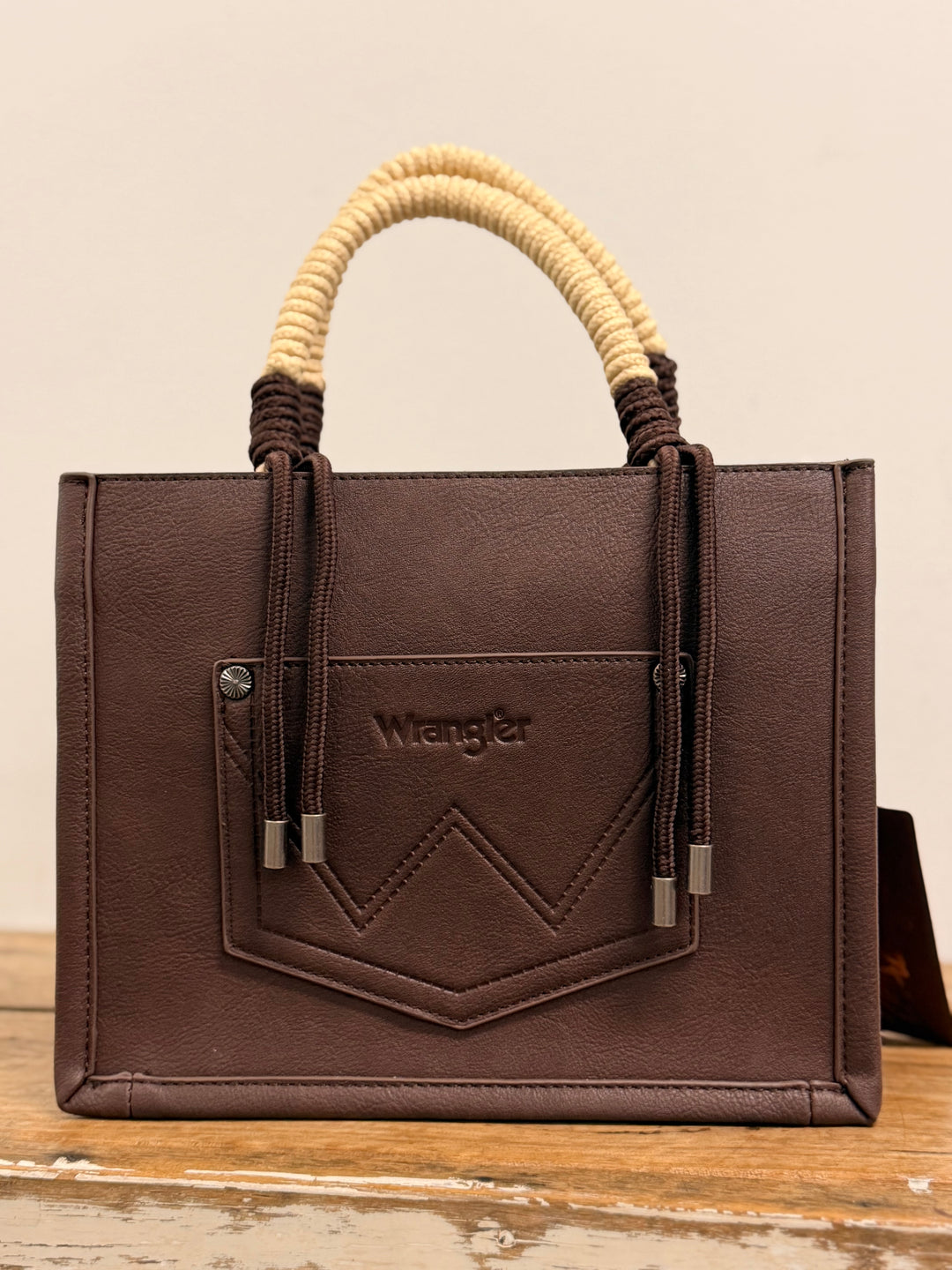 WRANGLER COW PRINT TASSEL CROSSBODY BAG