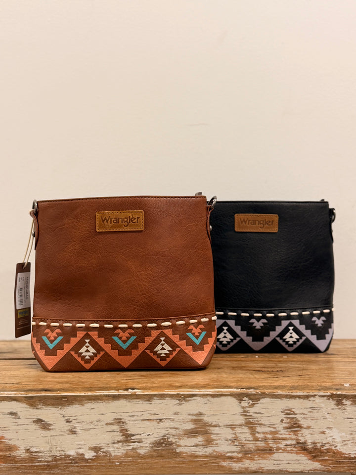 WRANGLER LANA AZTEC PRINT CROSSBODY BAG