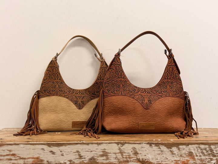 WRANGLER TOOLED FRINGE SHOULDER BAG